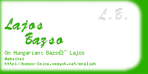 lajos bazso business card